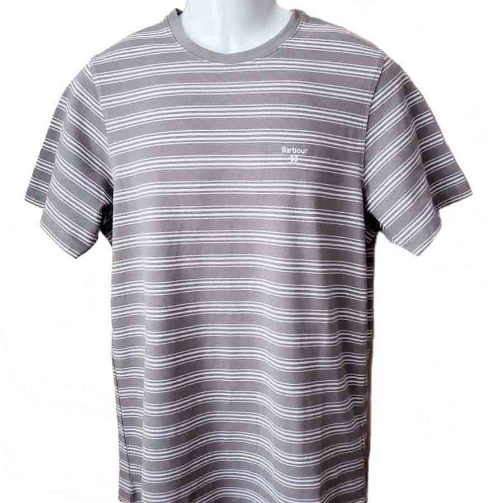 Barbour Sherburn Shirt Cornstalk White Striped Men's Tailored Fit Size Medium